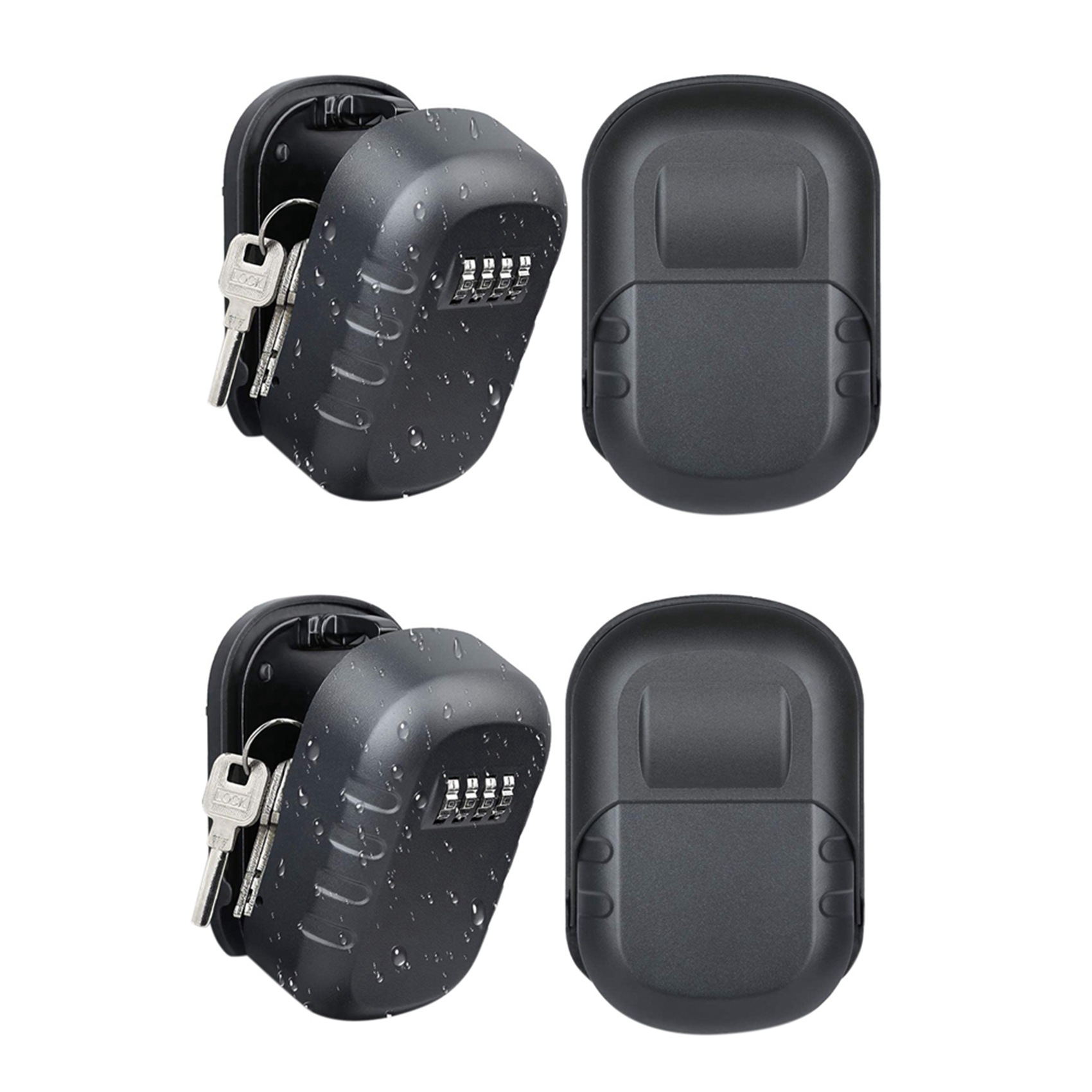 Lockbox Key Secure - صندوق تخزين المفاتيح ABKN-2X للتثبيت على