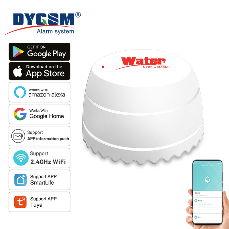 Water Alarm Sensor - Tuya WiFi كاشف تسرب المياه مستشعر