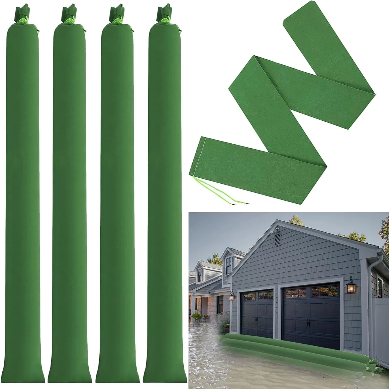 Flood Barrier Bag - 2 قطعة أكياس الرمل سميكة طويلة