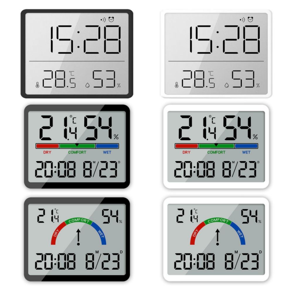 Pool Alarm Float - ساعة حائط مغناطيسية بشاشة LCD كبيرة،