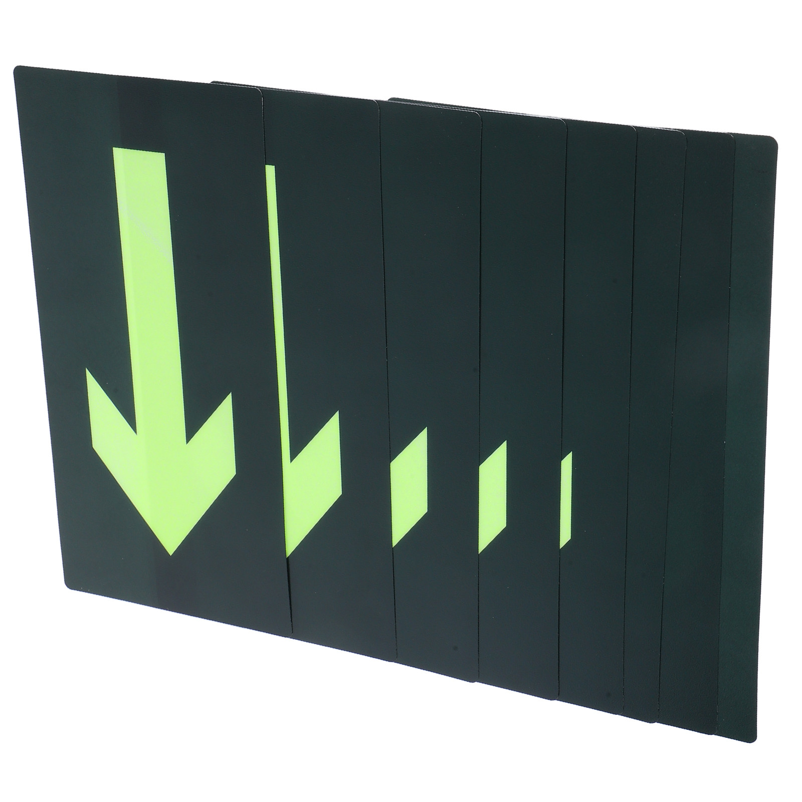 Emergency Exit Sign - 8 قطع من ملصقات السهام المضيئة