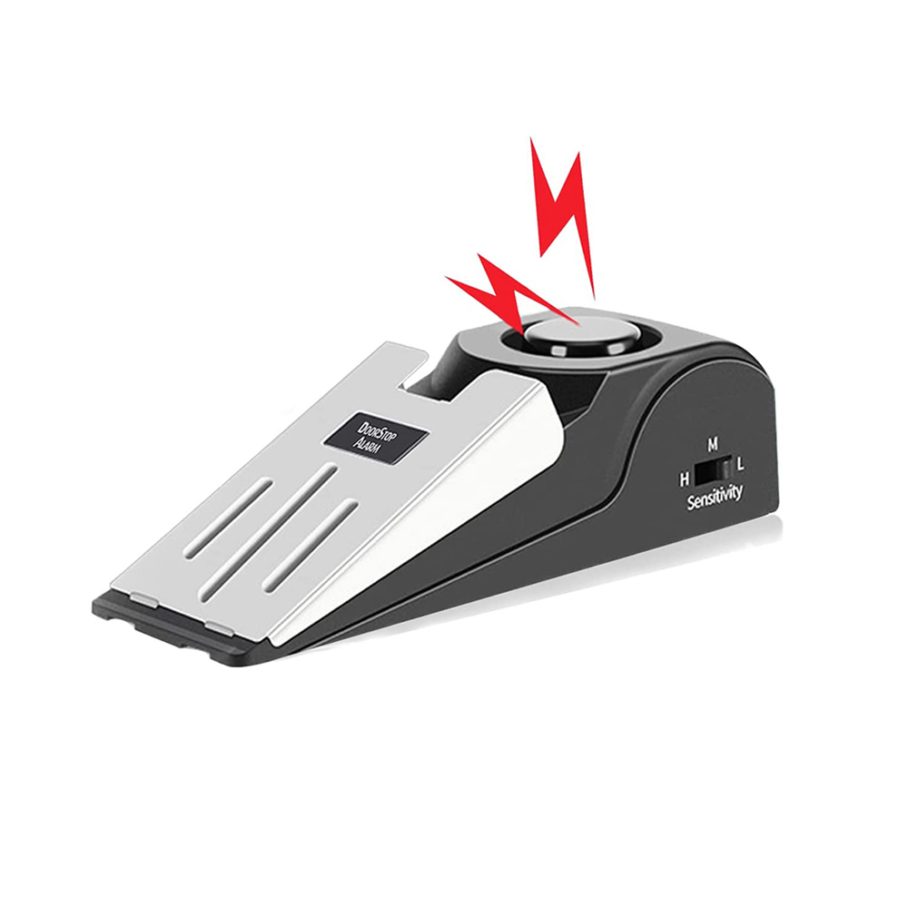 Door Stop Alarm - 1 قطعة الباب سدادة إنذار المحمولة