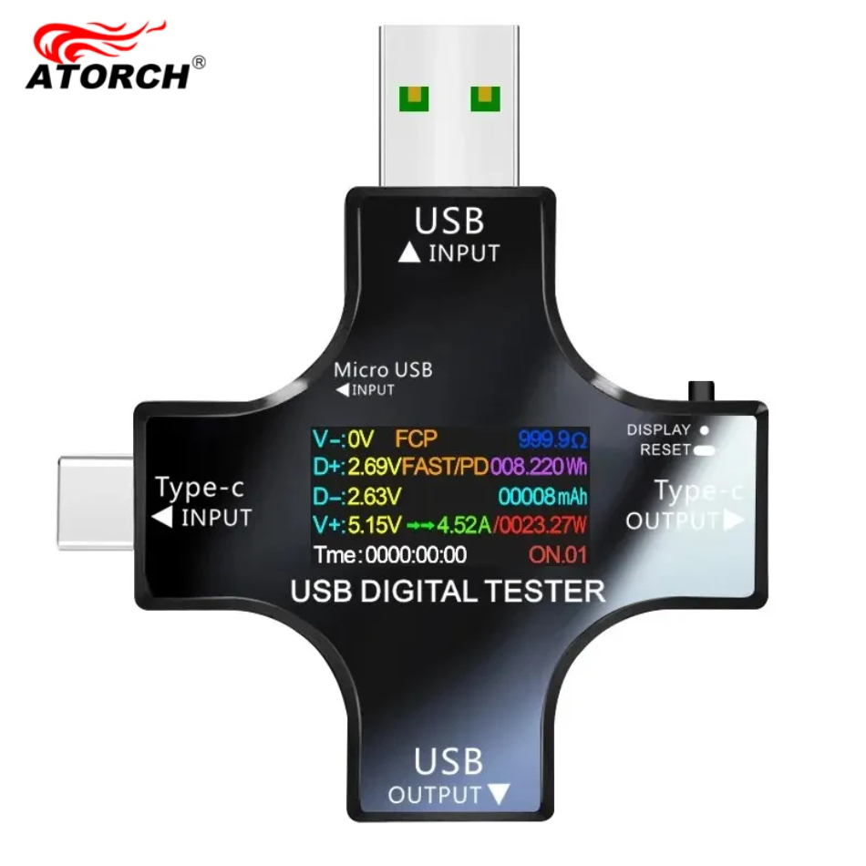 Co Detector Plug - USB تستر تيار مستمر نوع-C PD