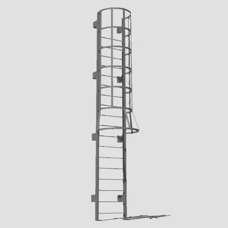 Fire Escape Ladder - سلم قفص القطط الصناعي العمودي للاستخدام