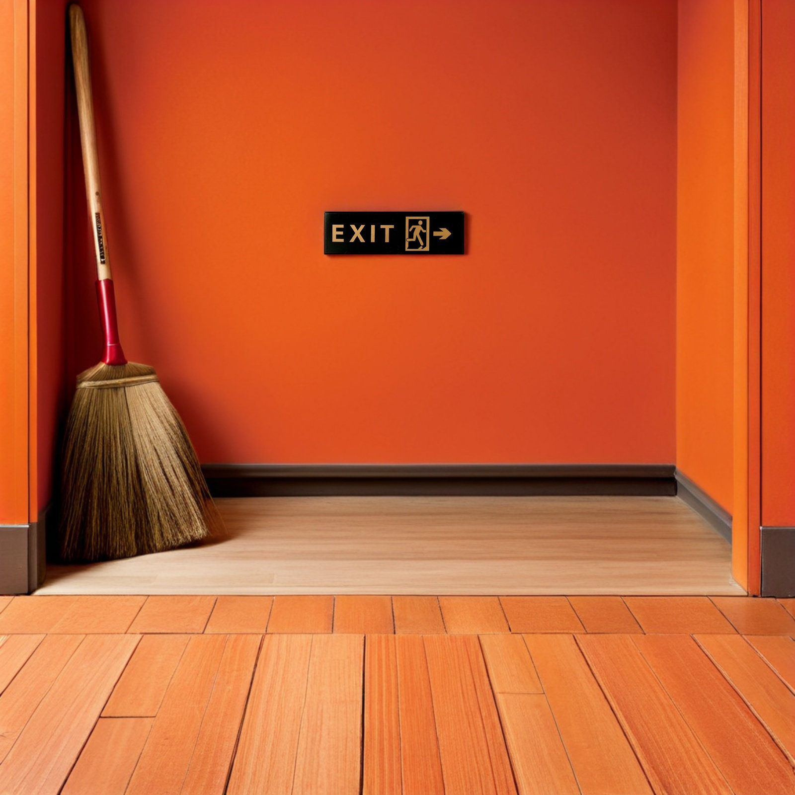 Emergency Exit Sign - 5 قطع من لافتات الخروج الأكريليكية