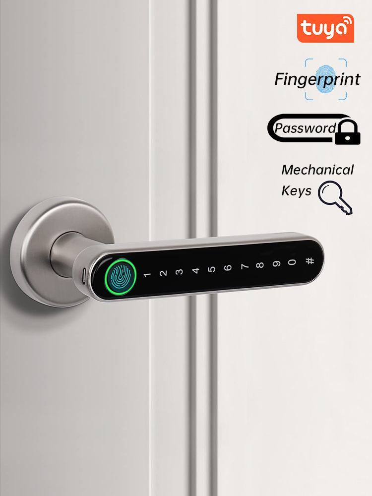 Security Chain Door - KAK الذكية بصمة قفل الباب الأسود