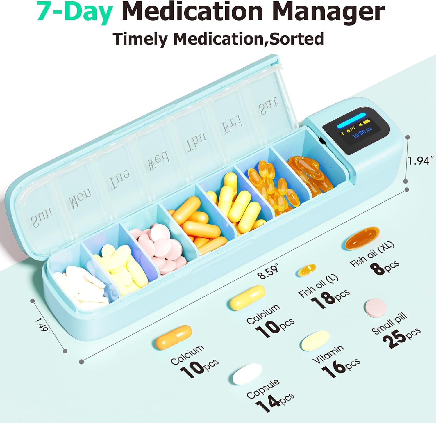 منظم حبوب ذكي مع منبه وتطبيق ب - مراجعة Medicine Cabinet Lock وسعره