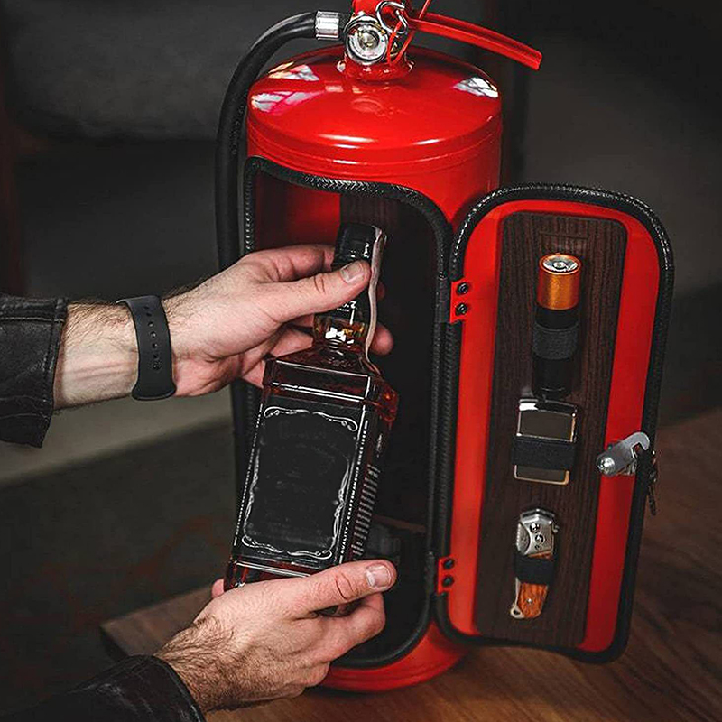 طفاية حريق شكل مربع النبيذ الح - مراجعة Fire Extinguisher Small وسعره