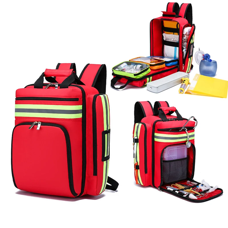حقيبة ظهر كبيرة للإنقاذ في حال - مراجعة First Aid Bag Kit وسعره