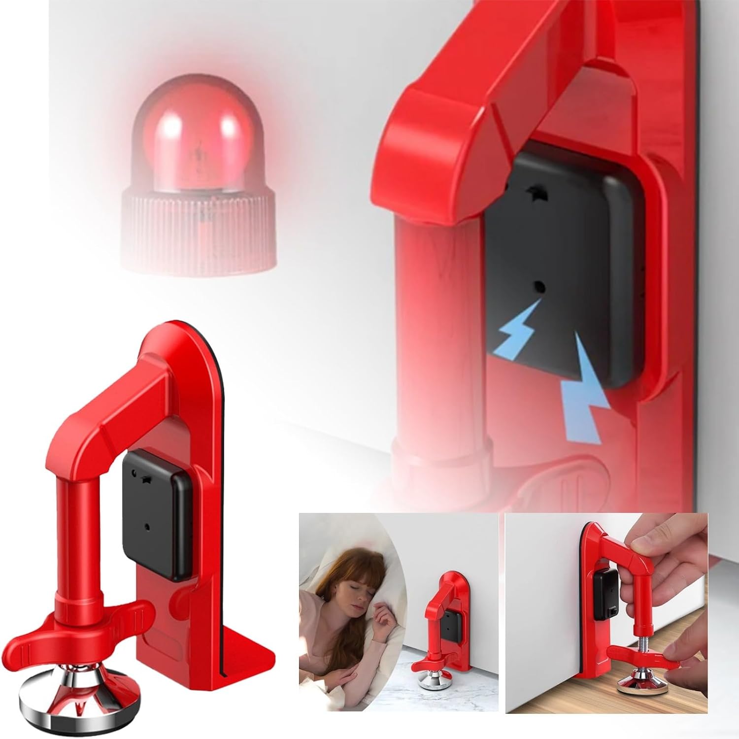 بطارية تعمل بالطاقة إنذار البا - مراجعة Door Stop Alarm وسعره