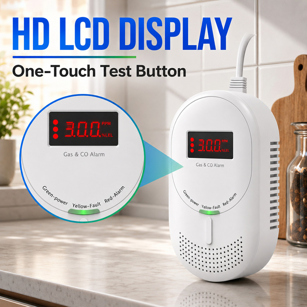 كاشف غاز و أول أكسيد الكربون م - مراجعة Co Detector Plug وسعره
