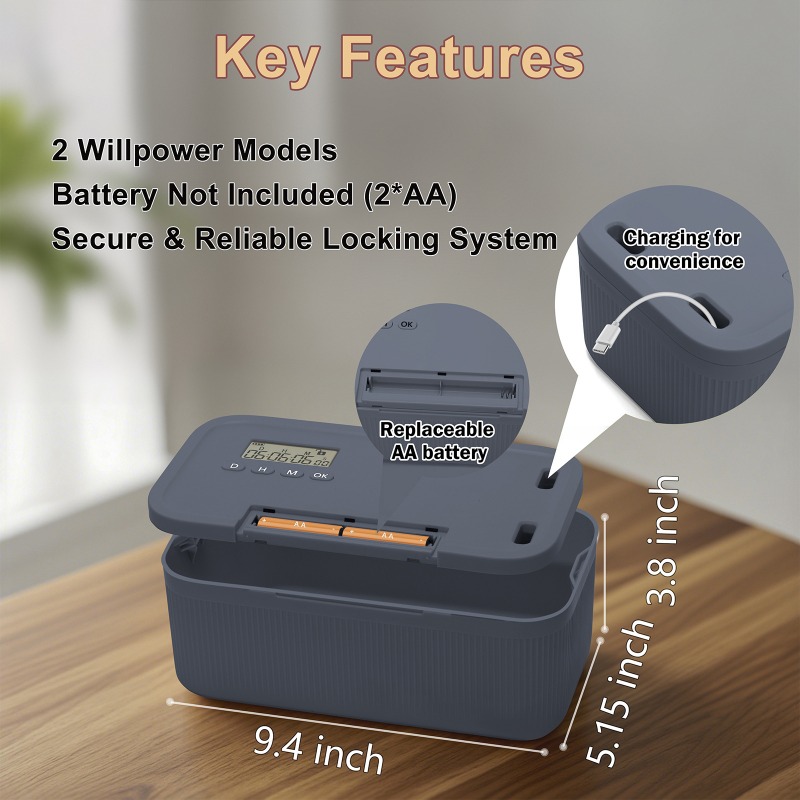 اقفال الصناديق مع مؤقت الهاتف  - مراجعة Medicine Cabinet Lock وسعره