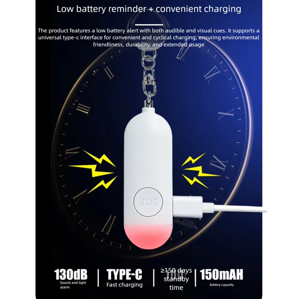 جهاز إنذار للدفاع عن النفس مع  - مراجعة Personal Alarm Keychain وسعره