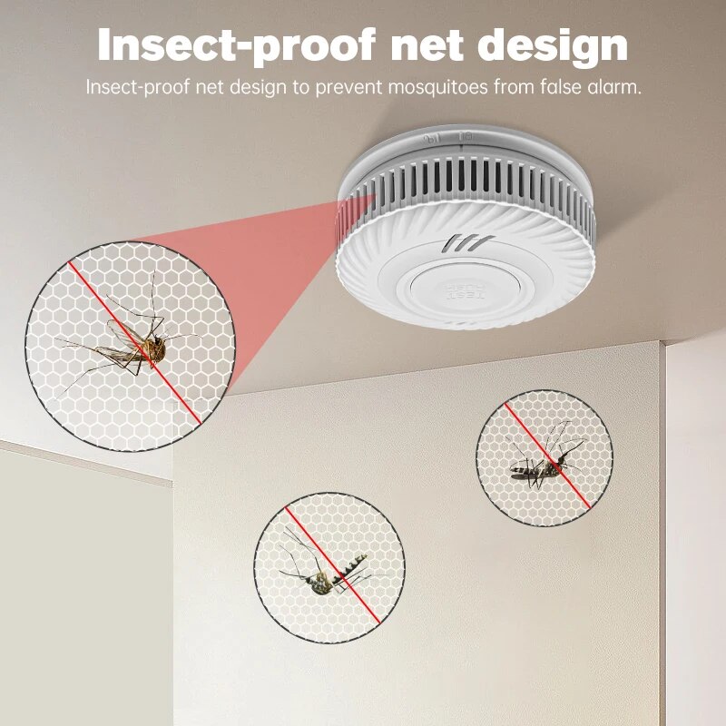 1 قطعة تحذير كاشف الدخان ، كشف - مراجعة Smoke Detector Interconnected وسعره