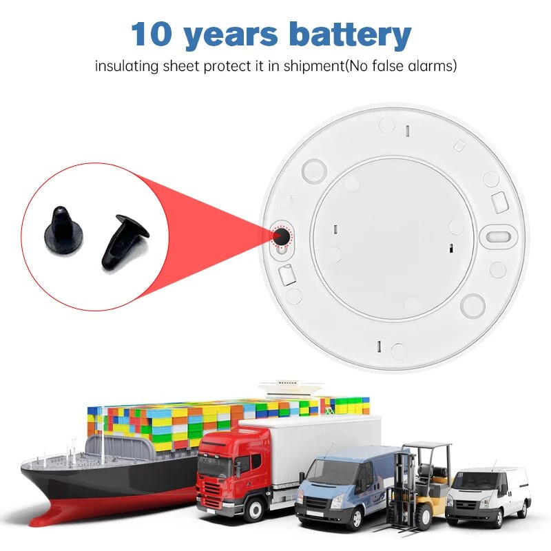 1 قطعة تحذير كاشف الدخان ، كشف - مراجعة Smoke Detector Interconnected وسعره