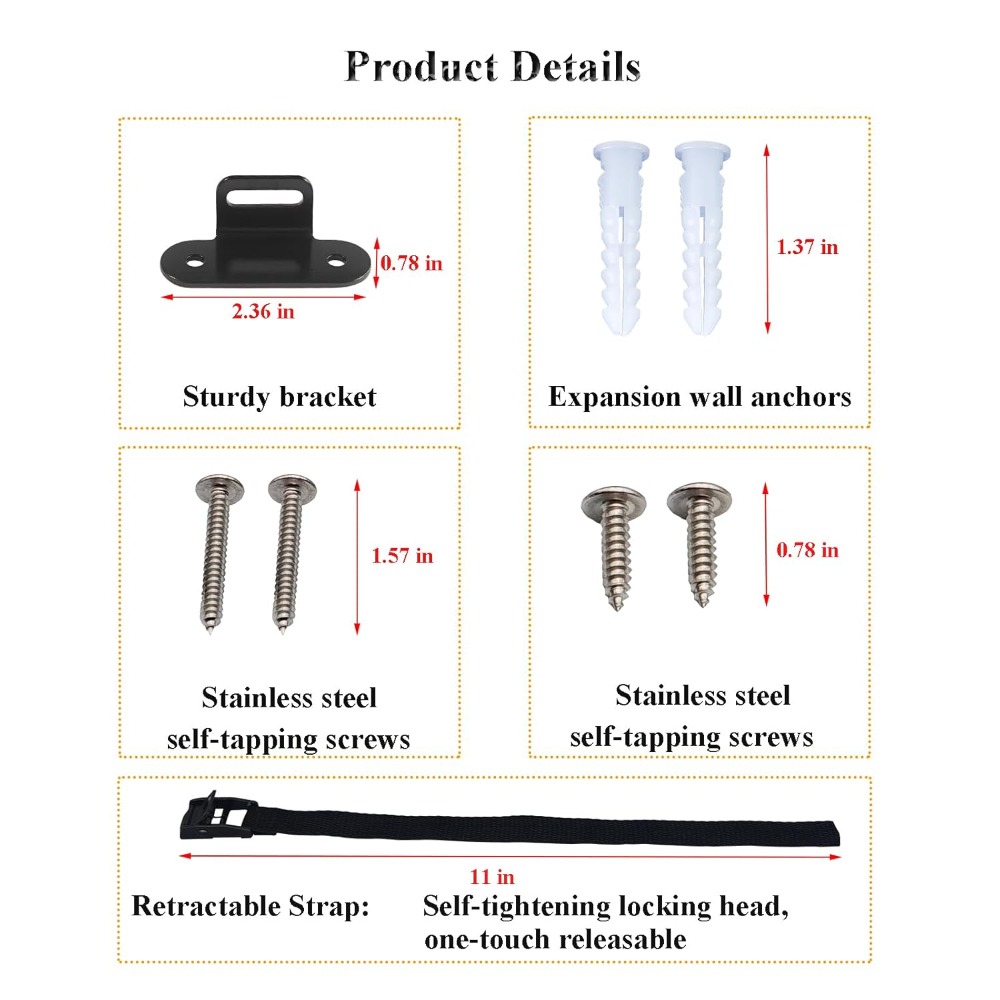 مثبتات أثاث مقاومة للزلازل سهل - مراجعة Earthquake Anchor Strap وسعره