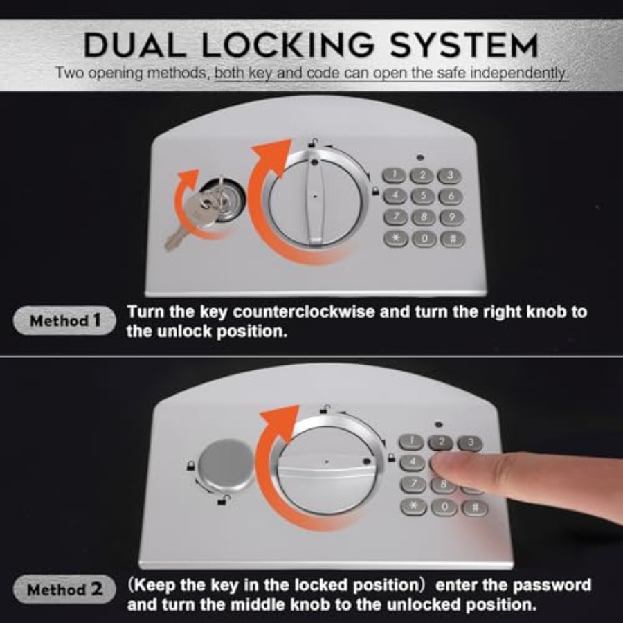صندوق أمان معدني محمول مع قفل  - مراجعة Fire Safe Document وسعره