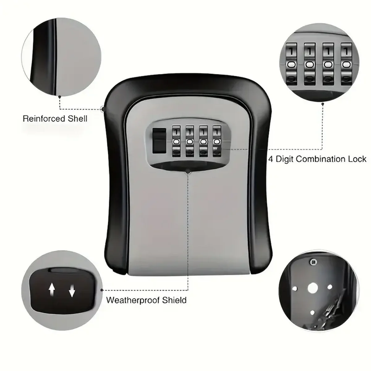 صندوق مفاتيح محمول مقاوم للماء - مراجعة Lockbox Key Secure وسعره