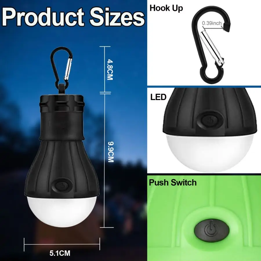 LED أضواء التخييم خيمة مصباح ا - مراجعة Power Outage Light وسعره