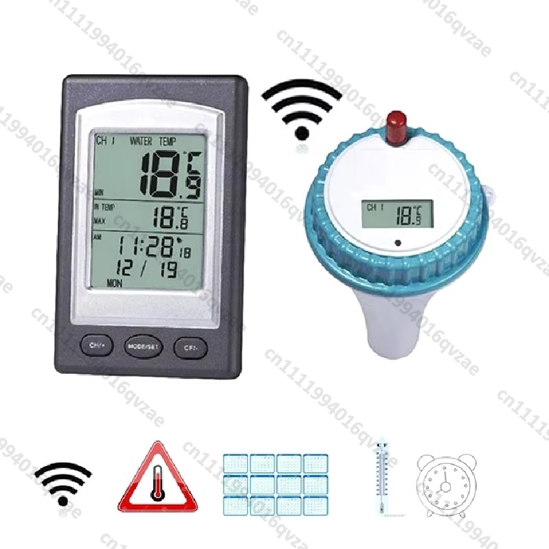 مقياس حرارة لاسلكي للمسبح مع ت - مراجعة Pool Alarm Float وسعره