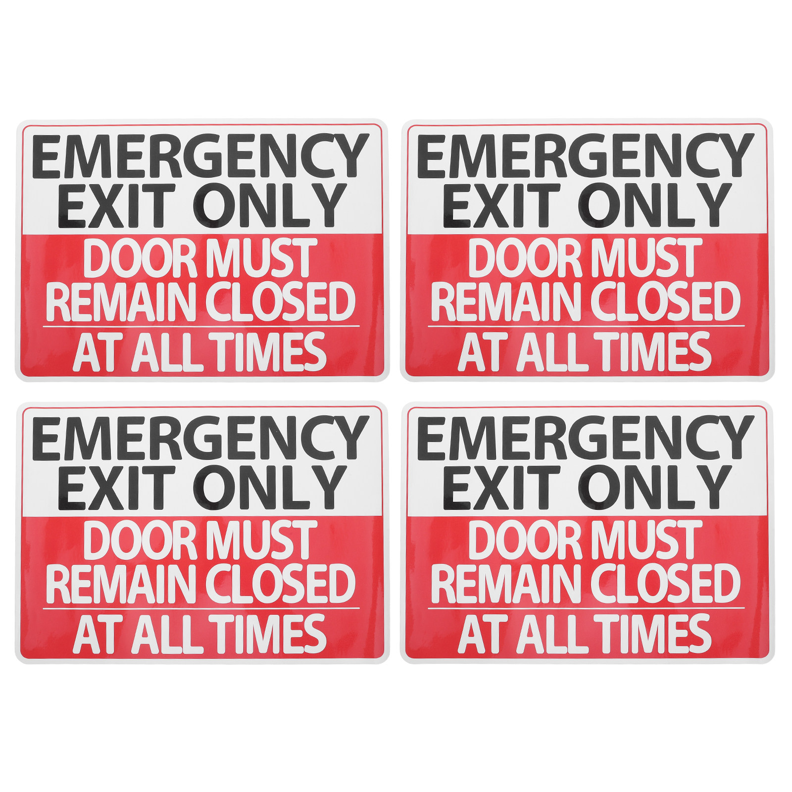 6 قطع ملصقات إشارات الخروج في  - مراجعة Emergency Exit Sign وسعره