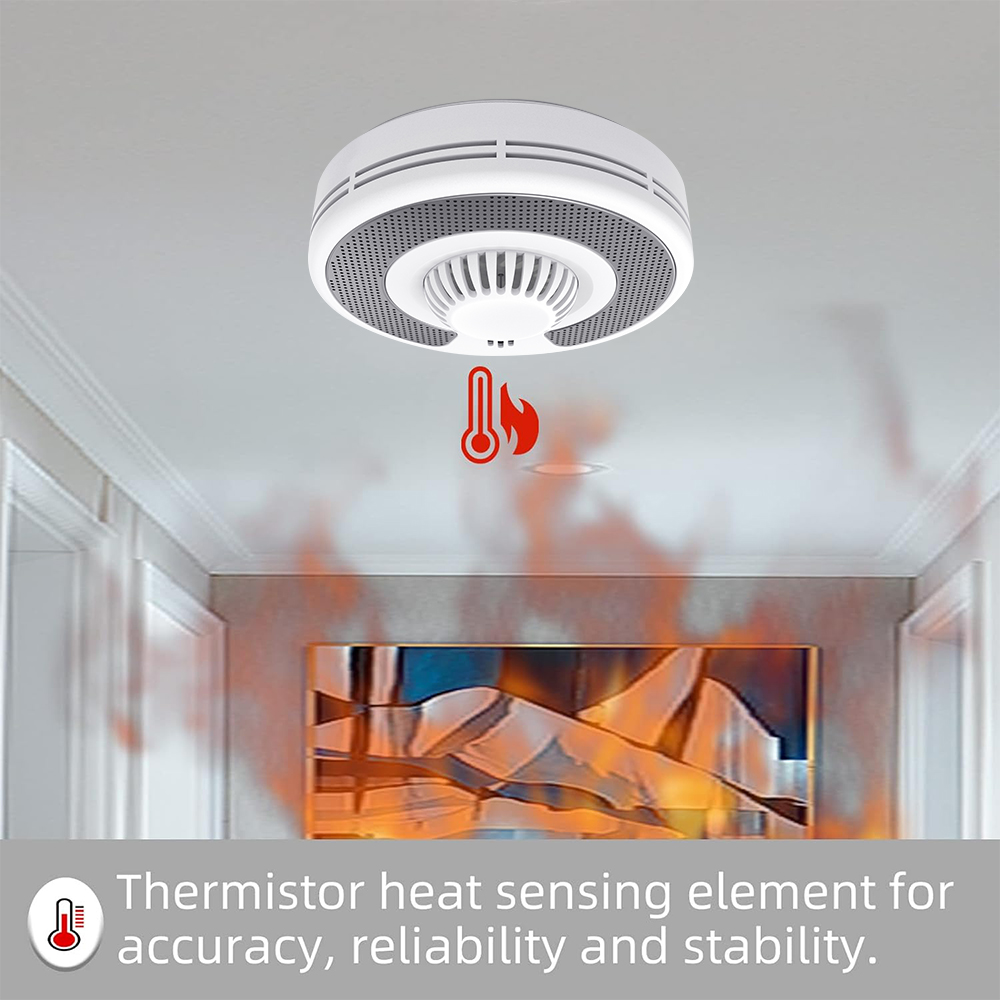 إنذار دخان لاسلكي مترابط (433  - مراجعة Smoke Detector Interconnected وسعره
