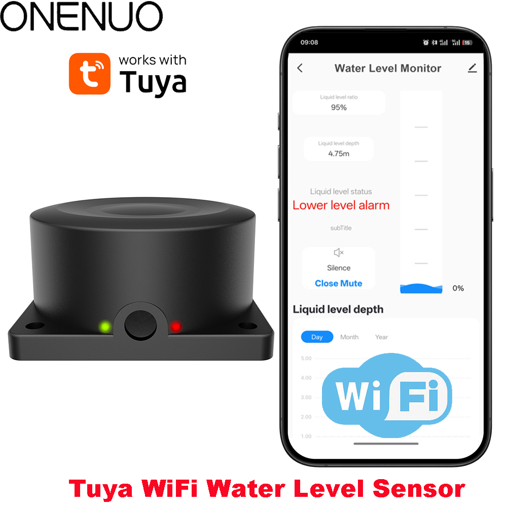 ONENUO مستشعر مستوى السائل كاش - مراجعة Water Alarm Sensor وسعره