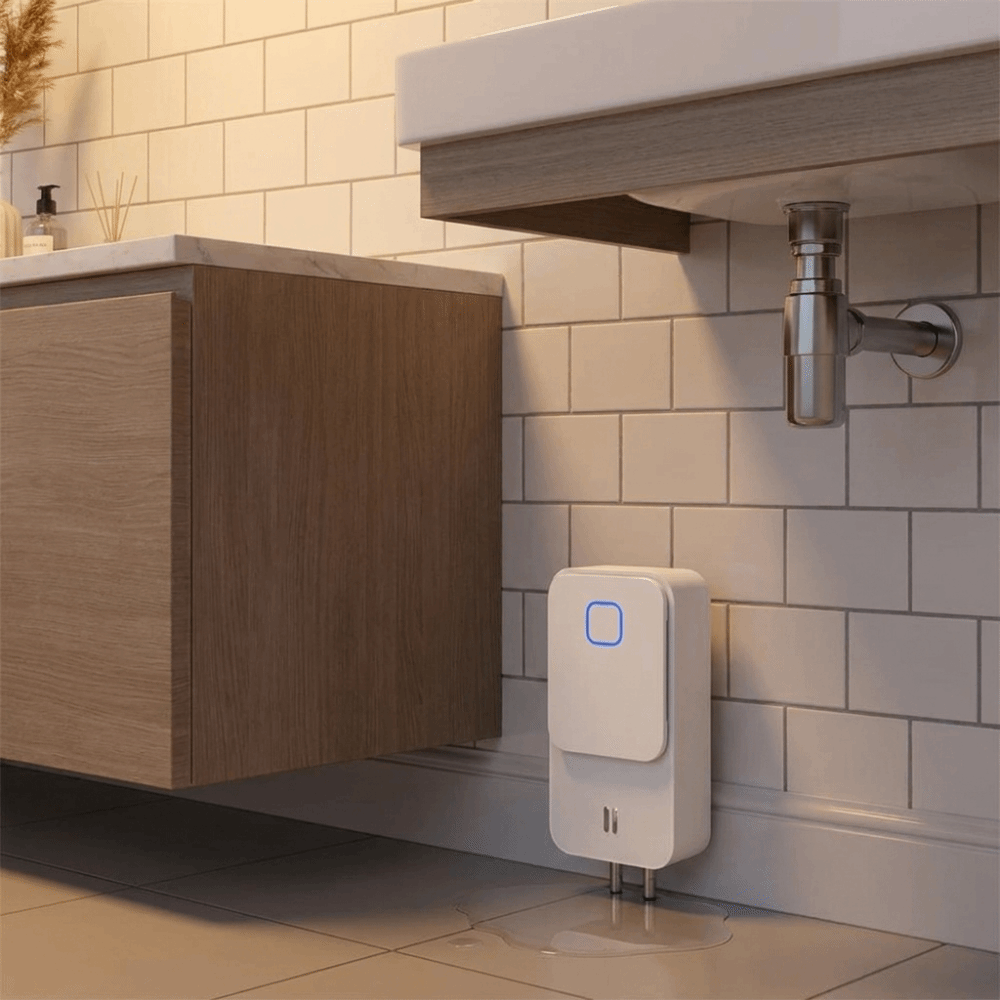 مستشعر تسرب المياه متصل بالواي - مراجعة Water Alarm Sensor وسعره
