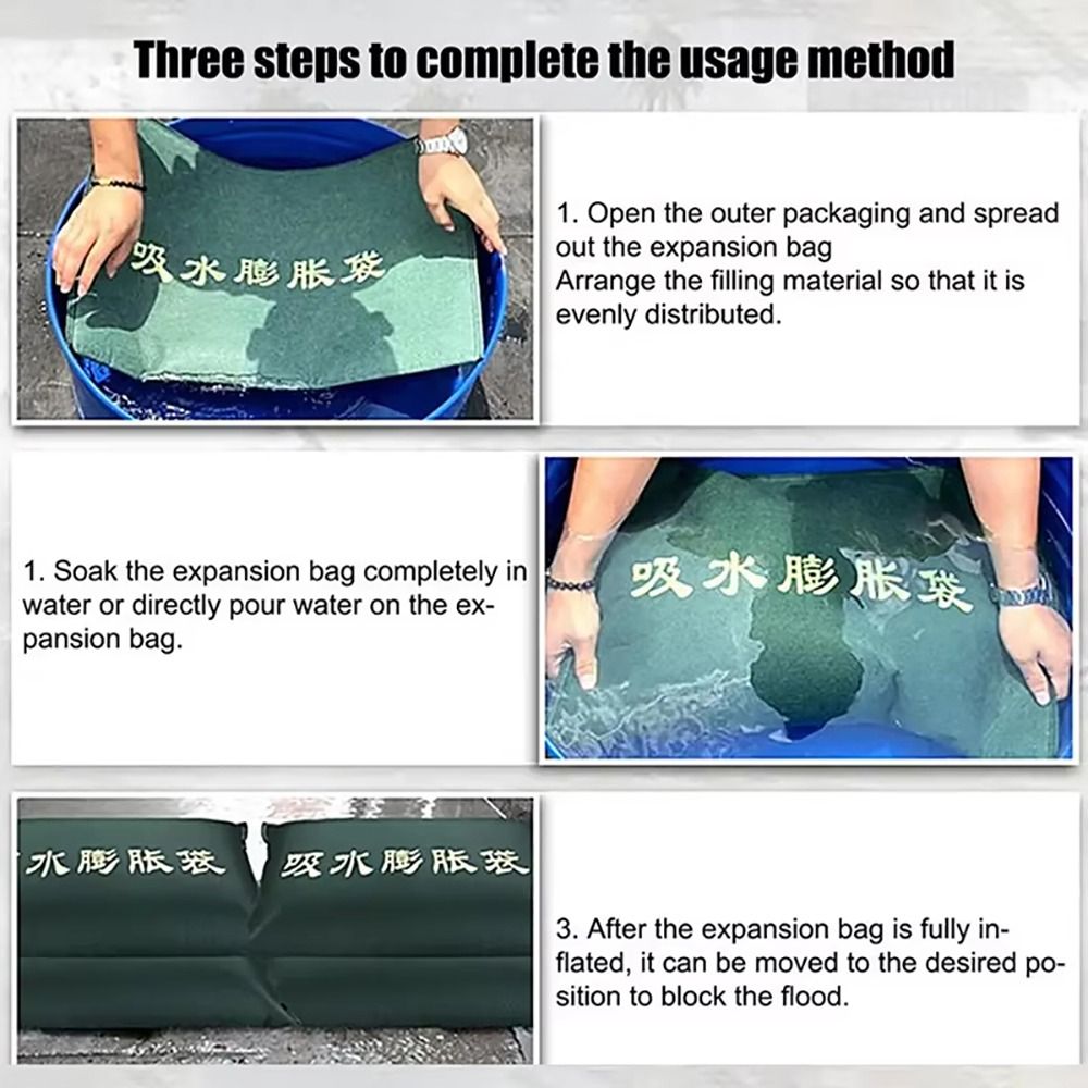 1 قطعة قابلة لإعادة الاستخدام  - مراجعة Flood Barrier Bag وسعره