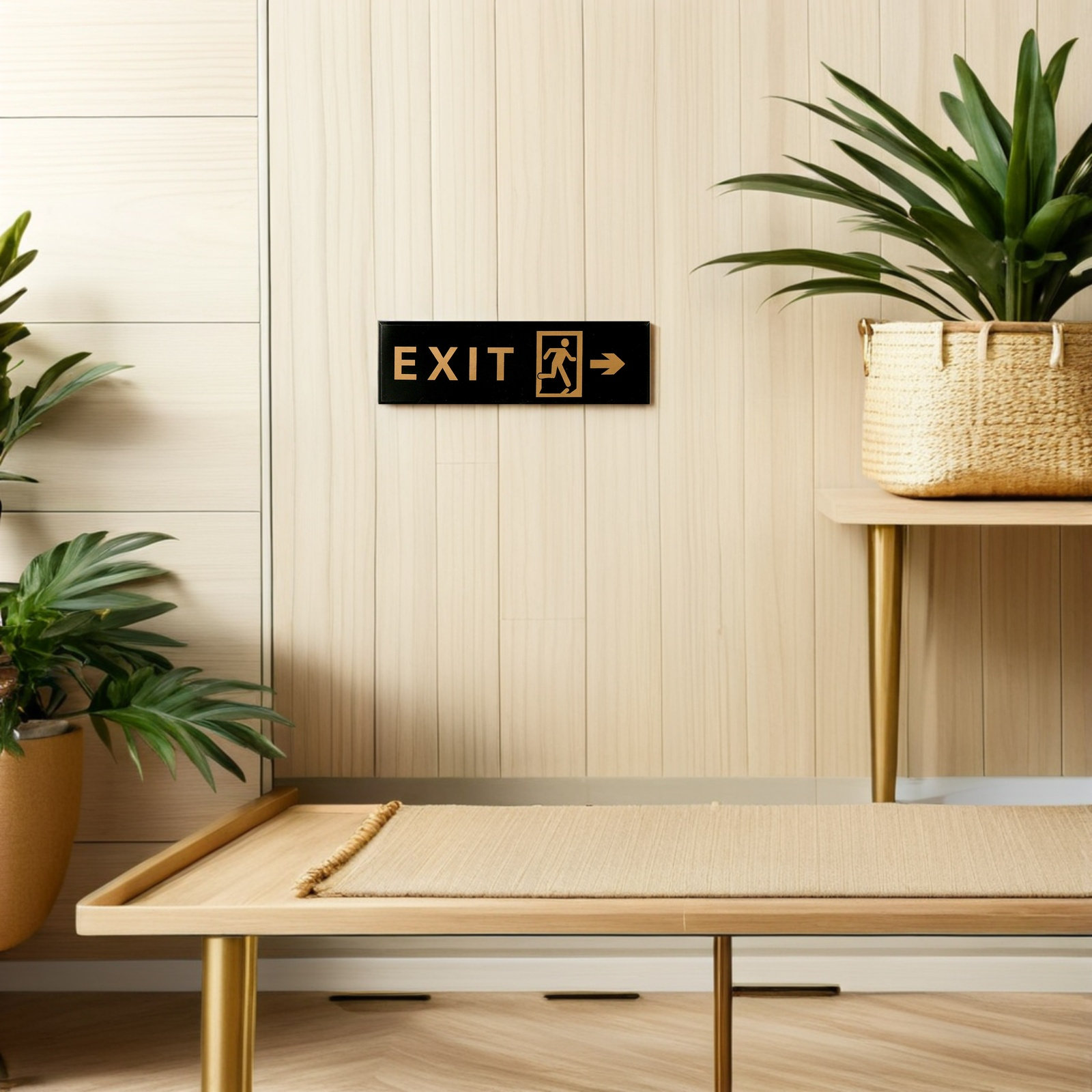 5 قطع من لافتات الخروج الأكريل - مراجعة Emergency Exit Sign وسعره