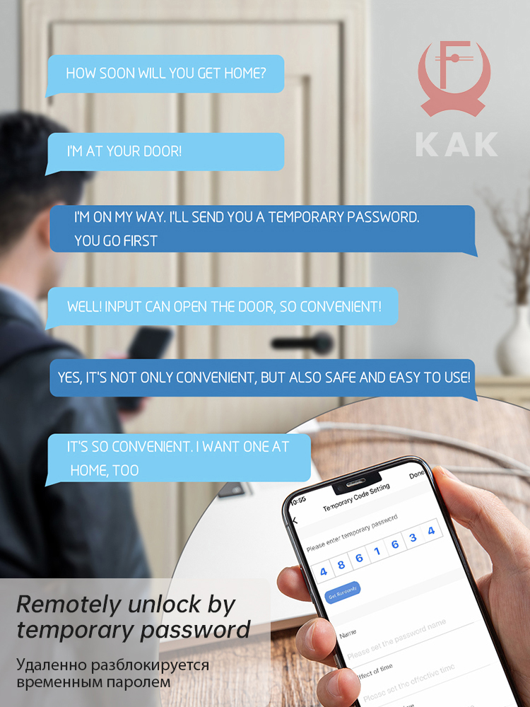 KAK الذكية بصمة قفل الباب الأس - مراجعة Security Chain Door وسعره