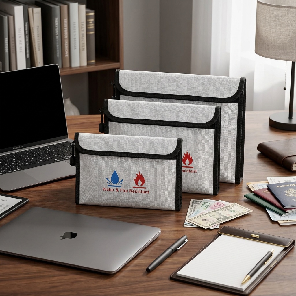 حقيبة مستندات مقاومة للحريق وا - مراجعة Fire Safe Document وسعره