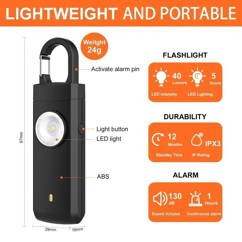 الدفاع عن النفس مصباح ليد جيب  - مراجعة Personal Alarm Keychain وسعره