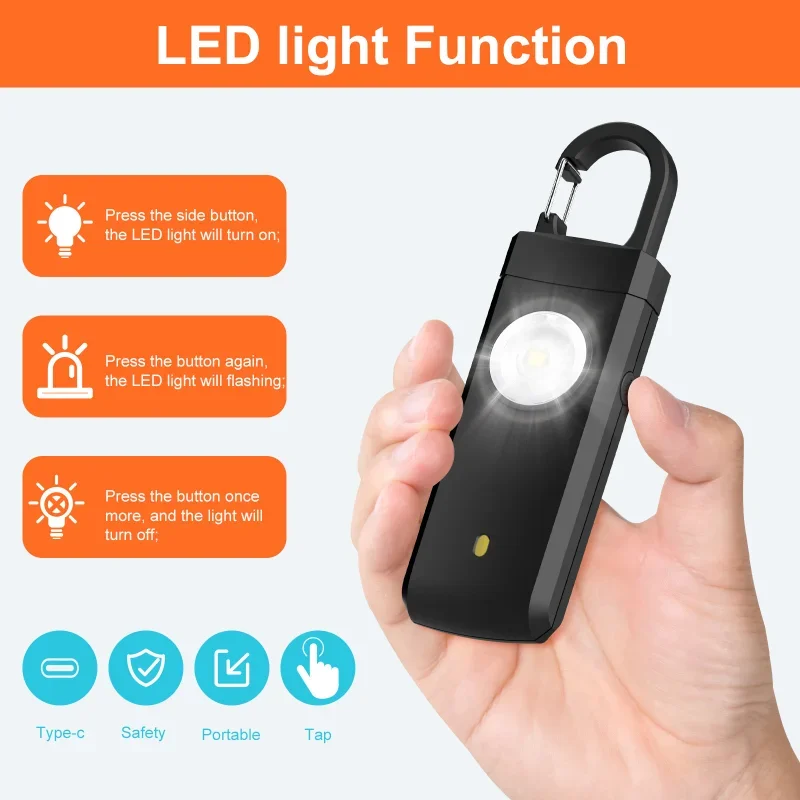 الدفاع عن النفس مصباح ليد جيب  - مراجعة Personal Alarm Keychain وسعره