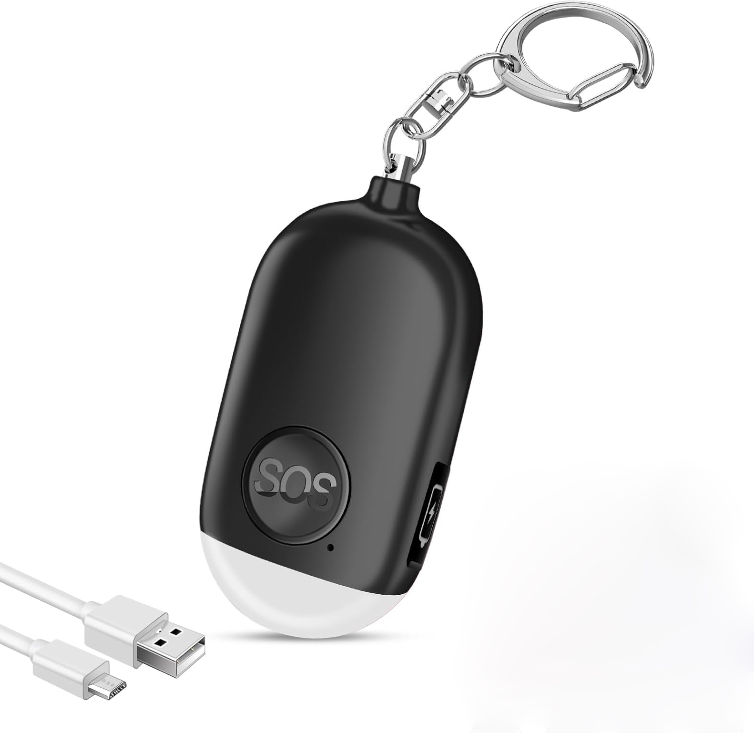 1 قطعة سلسلة مفاتيح إنذار صوتي - مراجعة Personal Alarm Keychain وسعره