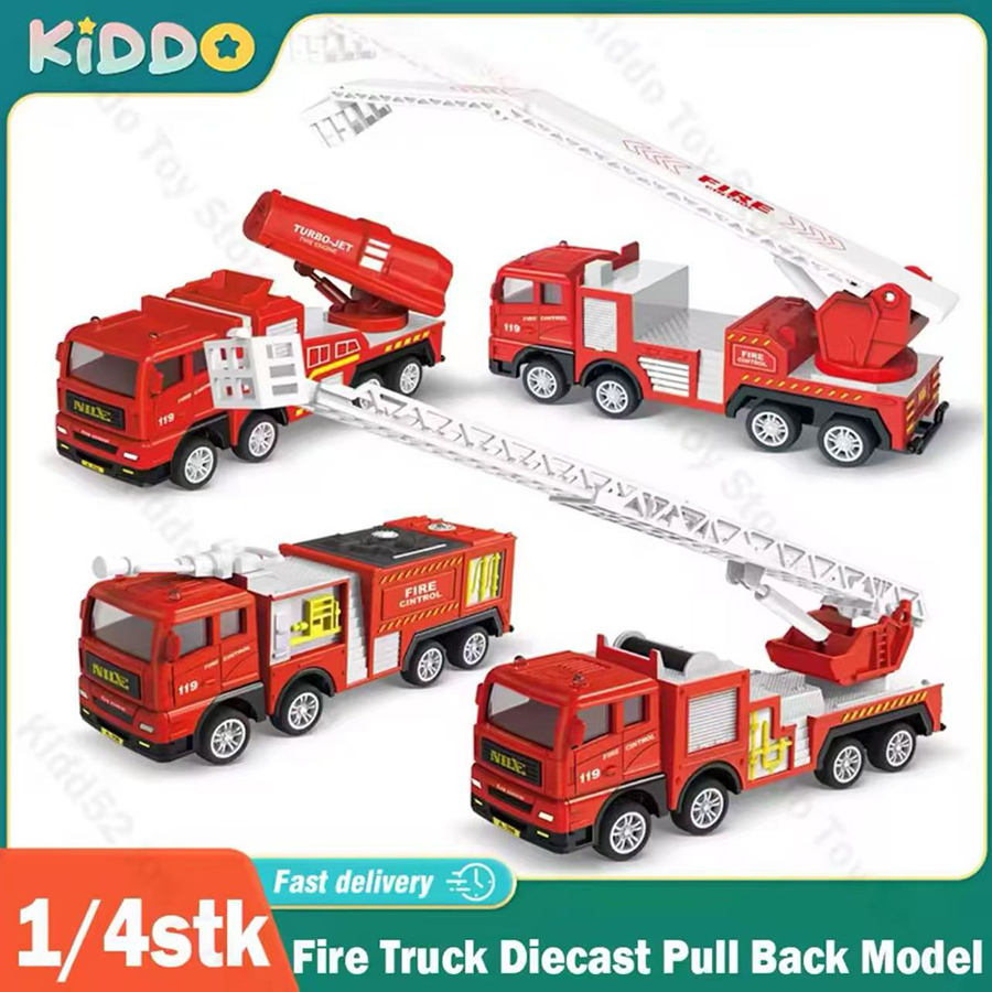1 قطعة-سبائك سيارة مطافئ 1:32  - مراجعة Fire Escape Ladder وسعره