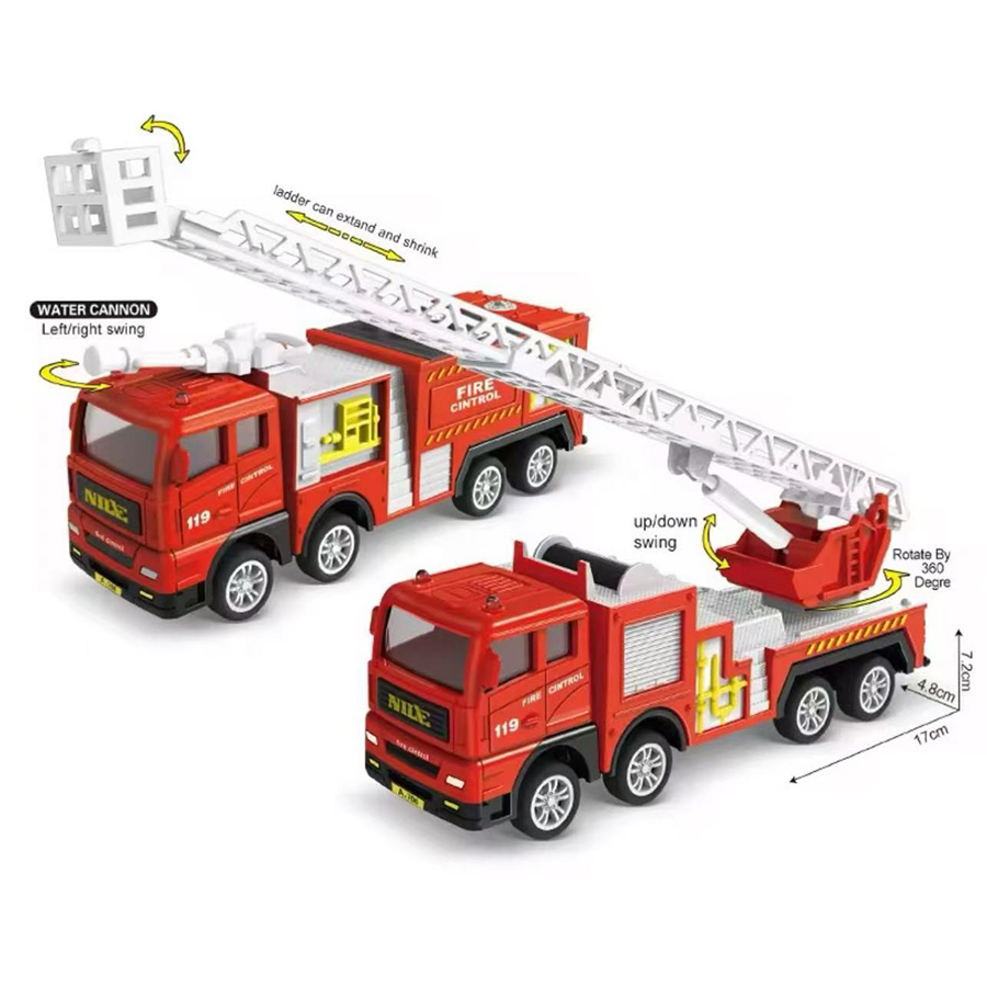 1 قطعة-سبائك سيارة مطافئ 1:32  - مراجعة Fire Escape Ladder وسعره