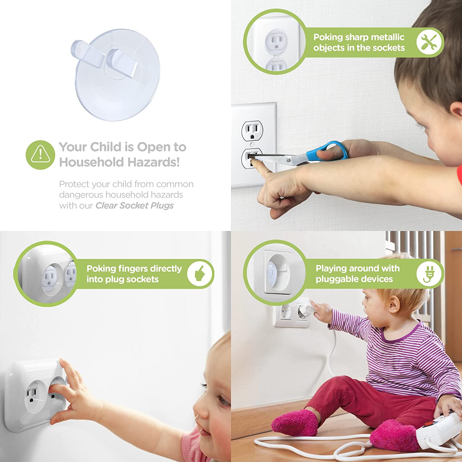 10 قطع من أغطية المقابس الكهرب - مراجعة Outlet Cover Baby وسعره
