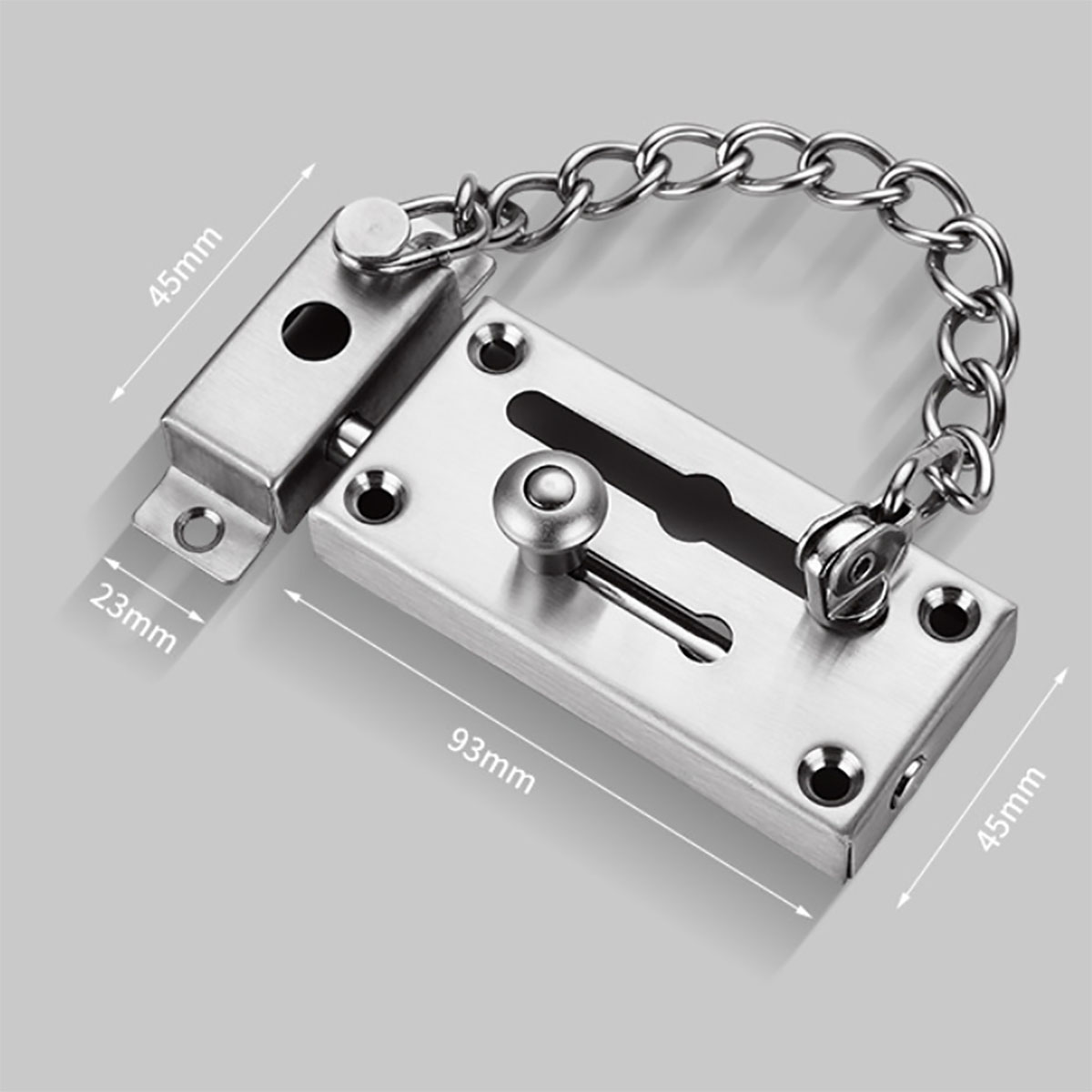 قفل باب جديد من الفولاذ المقاو - مراجعة Security Chain Door وسعره