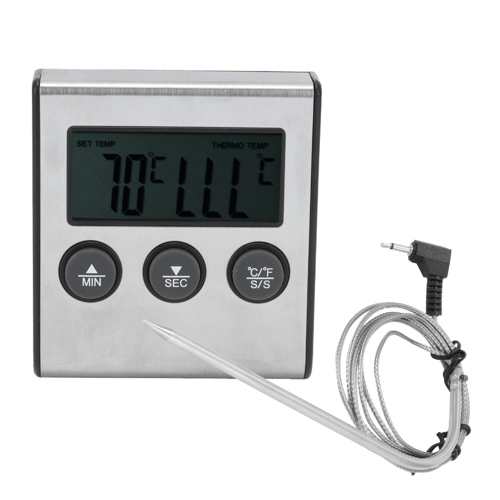 ميزان حرارة رقمي فضي للشواء مع - مراجعة Pool Alarm Float وسعره